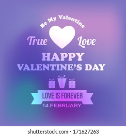 Valentine's Day Badge Vector Template
