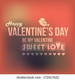 Valentine's Day Badge Vector Template
