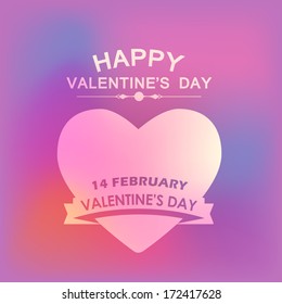 Valentine's Day Badge Vector Template