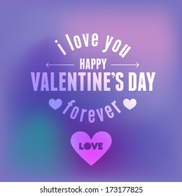 Valentine's Day Badge Vector Template