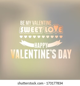 Valentine's Day Badge Vector Template
