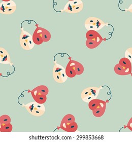 Valentine's Day ballons flat icon,eps10 seamless pattern background
