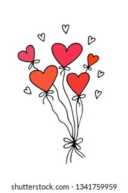 Valentine's Day balloons