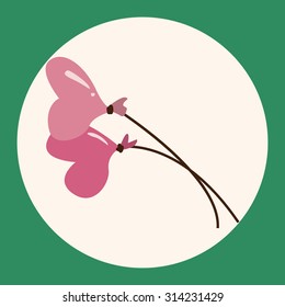 Valentine's Day balloons flat icon elements background,eps10