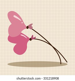 Valentine's Day balloons flat icon elements background,eps10
