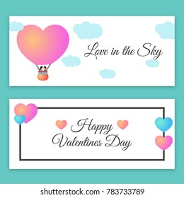 Valentines day banner