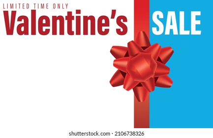 valentine's day banner, graphic editable vector design. empty text field. shopping and valentine's day background.
