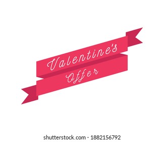 Valentines Day. Banner for Valentines sale, promotion, discounts etc. Background with Valentine's day .