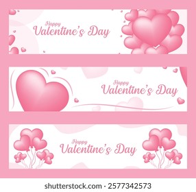 Valentines Day Banner Set Template