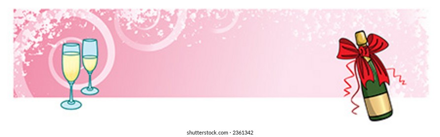 Valentine's Day Banner - Vector