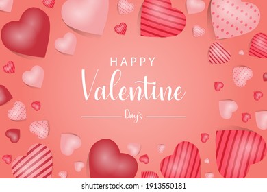 valentine's day banner vector design