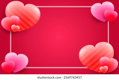 Valentine's day banner vector design