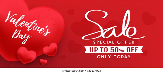 valentines day banner vector design 
