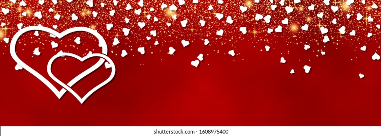 Valentine's Day banner vector template