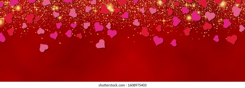 Valentine's Day banner vector template