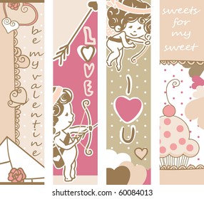 valentine`s day banners