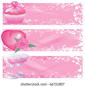 Valentine's Day banners