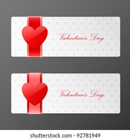 Valentines day banners