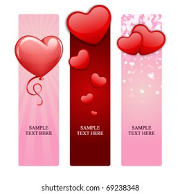 Valentine's day banners set 15