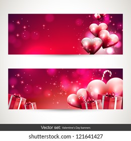 Valentine's Day banners - vector set