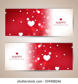  Valentine's day. Beautiful greeting cards copy space.Vector illustration design.