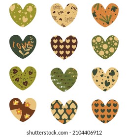 Valentines day. Beautiful hearts for loved ones.
Can be used in their designs