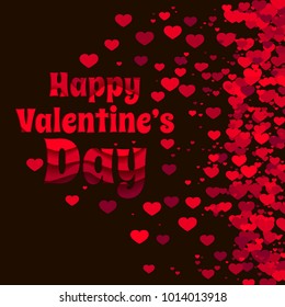 Valentine's Day is a beautiful template for advertising, banner, background.