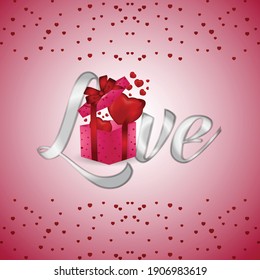 Valentines day beautiful vector illustration.