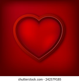 Valentine's Day big red heart