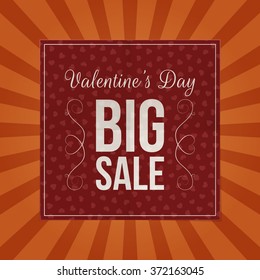 Valentines Day Big Sale dark red paper Sheet