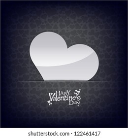 Valentine's day black card/background