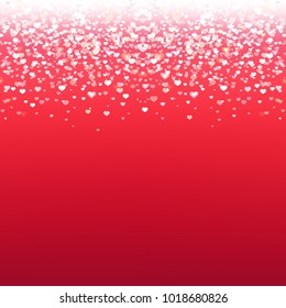 Valentines day Border With Gradient Mesh, Vector Illustration