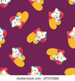 Valentine's day boy flat icon,eps10 seamless pattern background