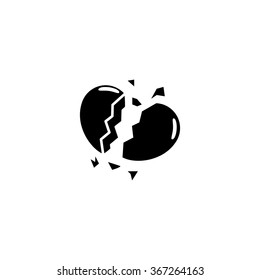 Valentine's day broken heart