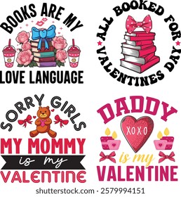 Valentine's Day Bundle T shirt Design.