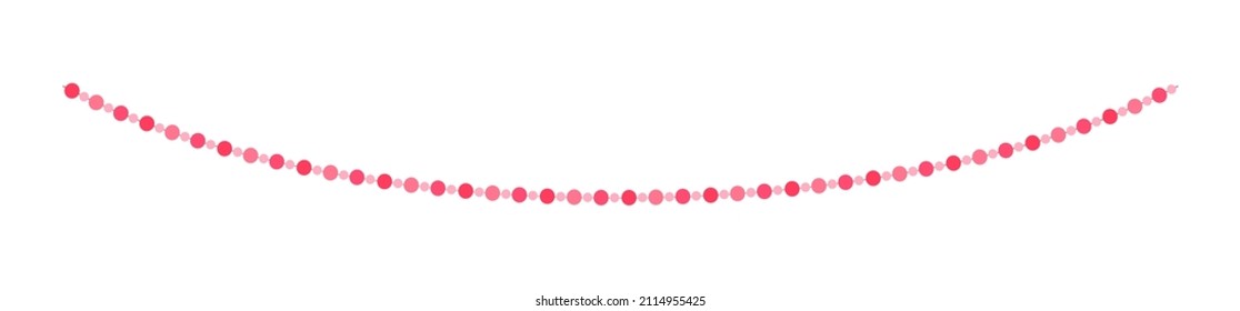 Valentine's Day bunting clipart vector illustration