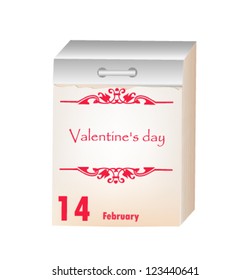 Valentine's Day Calendar Date