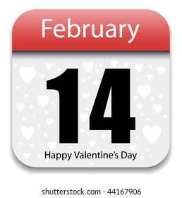 Valentine's Day Calendar Date