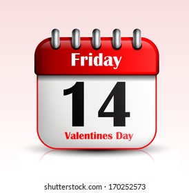 Valentines Day Calendar icon
