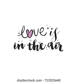 Valentine's Day calligraphy.
