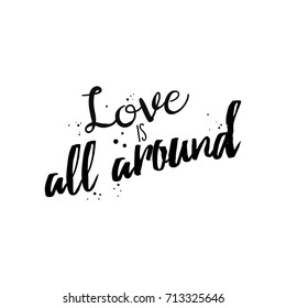 Valentine's Day calligraphy.
