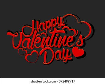Valentine's day calligraphy background