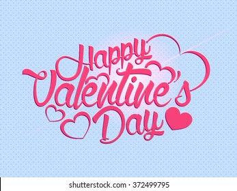 Valentine's day calligraphy background