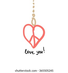 Valentines Day Calligraphy Greeting Card. 
Hand Drawn and Handwritten Design Elements. Vector illustration
Lettering Design.