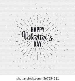 Valentines day - calligraphy typography badge It can be used for postcards, posters, presentations