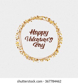 Valentines day - calligraphy typography badge It can be used for postcards, posters, presentations