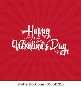 Valentines day - calligraphy typography greeting