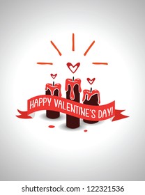 Valentine's Day candle