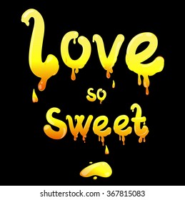 Valentine's Day Candy. Love. Sweets heart.Vector illustration. Honey.