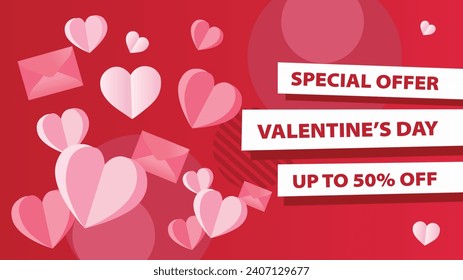 "Valentine's Day: Captivate hearts with our banner template, perfect for spreading love and romance through delightful designs and heartfelt messages for your special promotions."